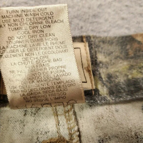 Mens Camo Hunting Pants XL Mossy Oak Break Up Adjustable Waist Leg Feildstaff - Picture 9 of 15